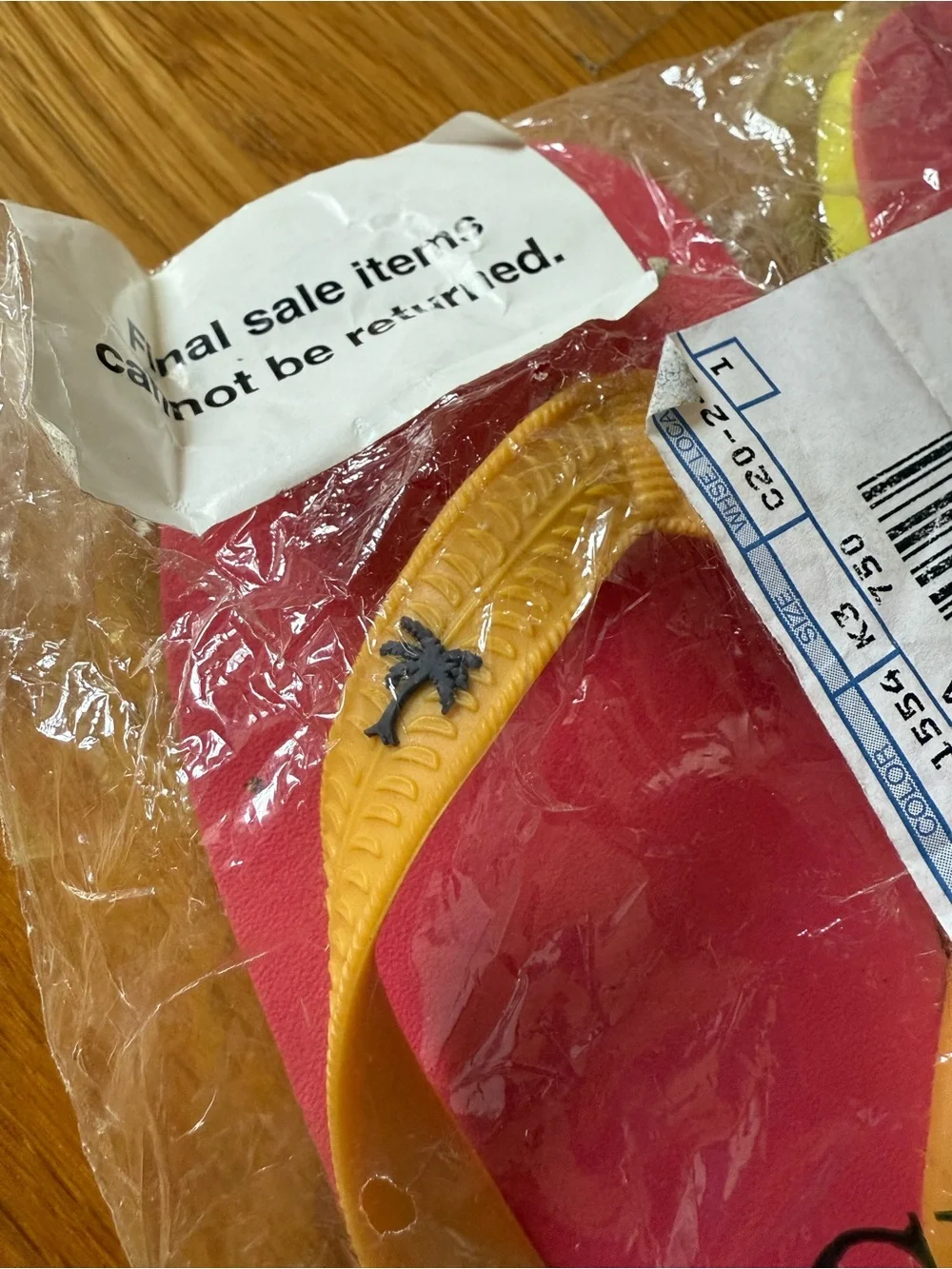Crewcuts Pink and Yellow Girls' Flip Flops